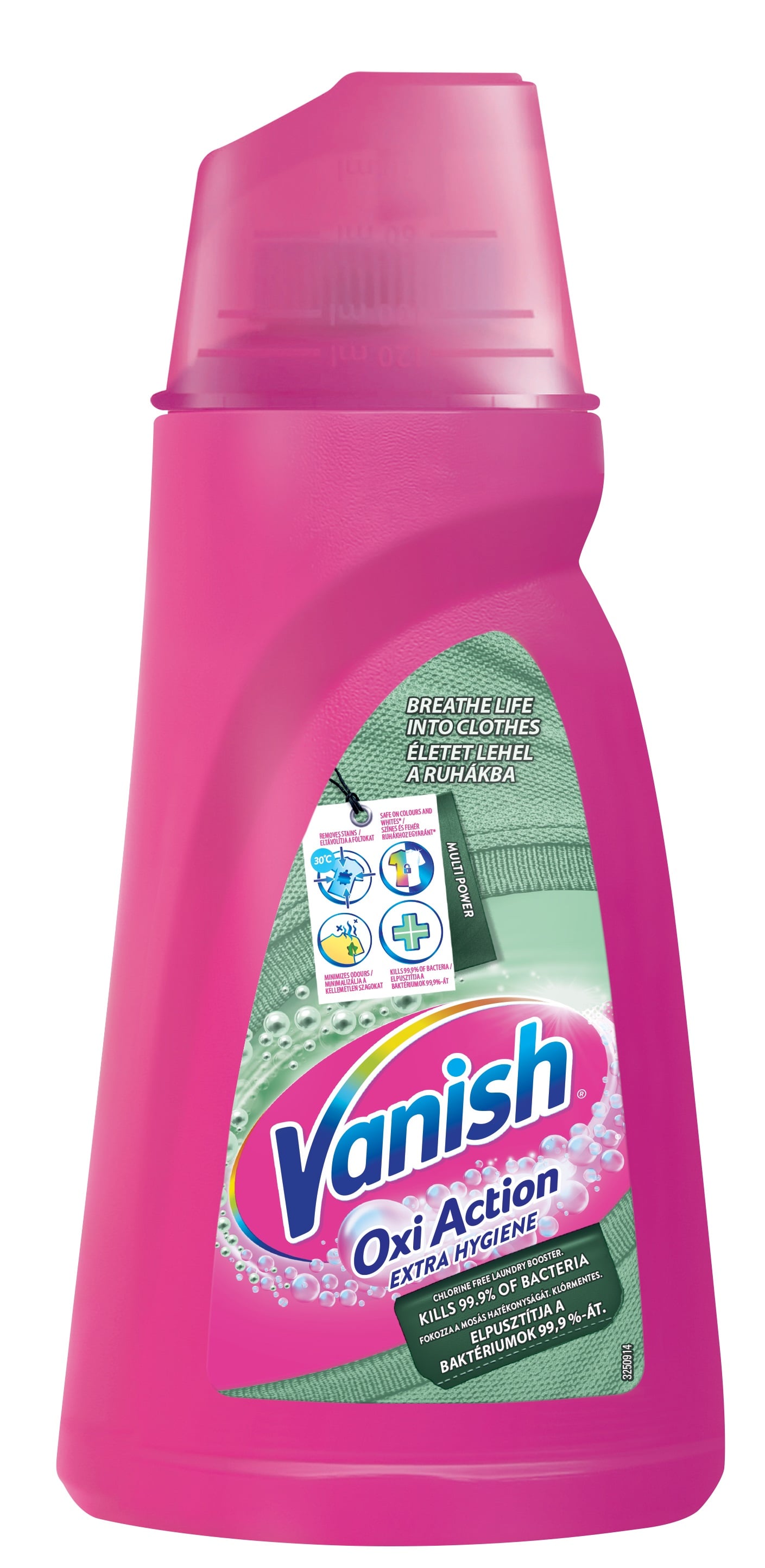 Vanish Oxi Action antibakteriális fertőtlenítő és folteltávolító gél