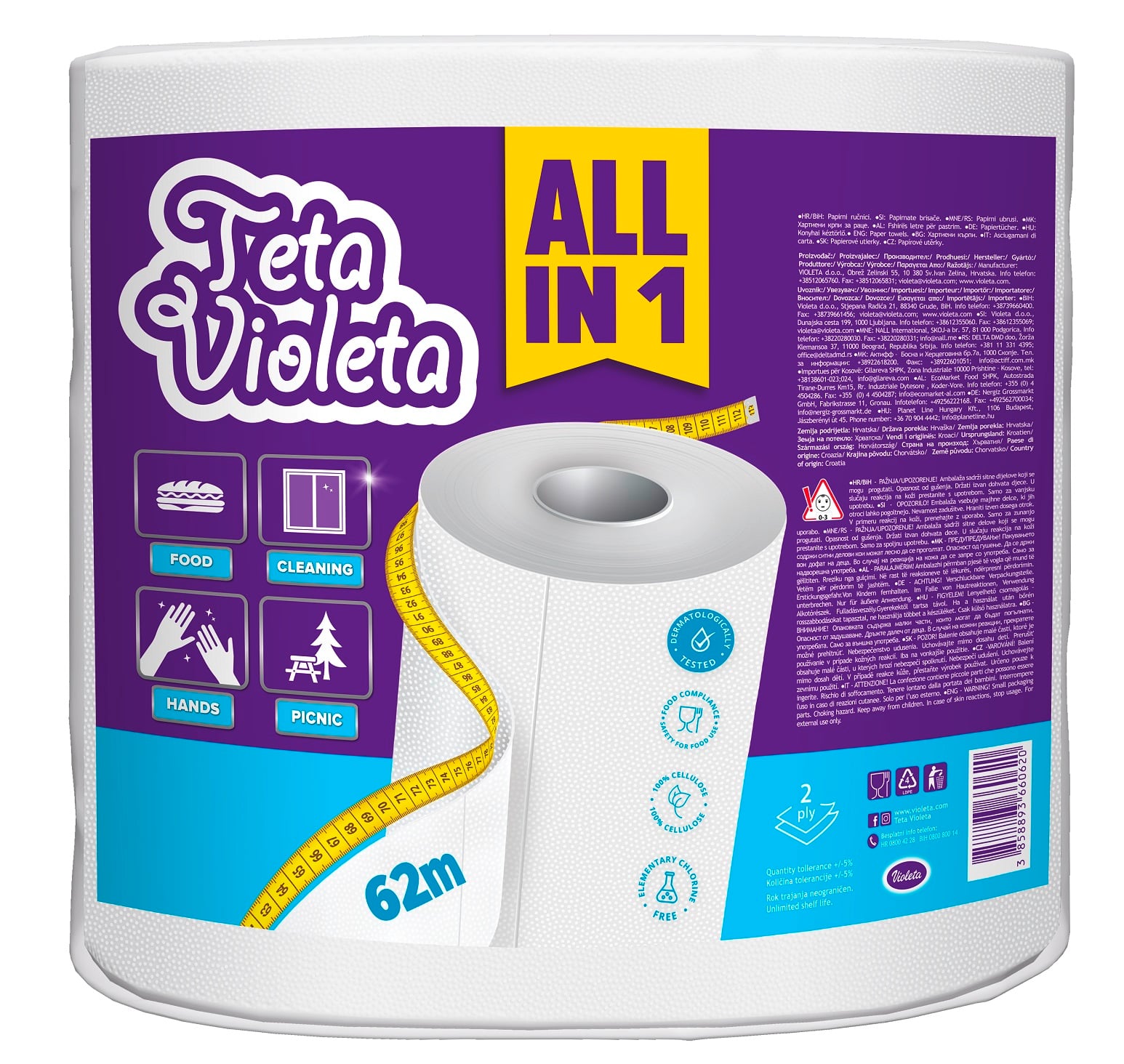 Violeta háztartási papírtörlő All in 1 Maxi