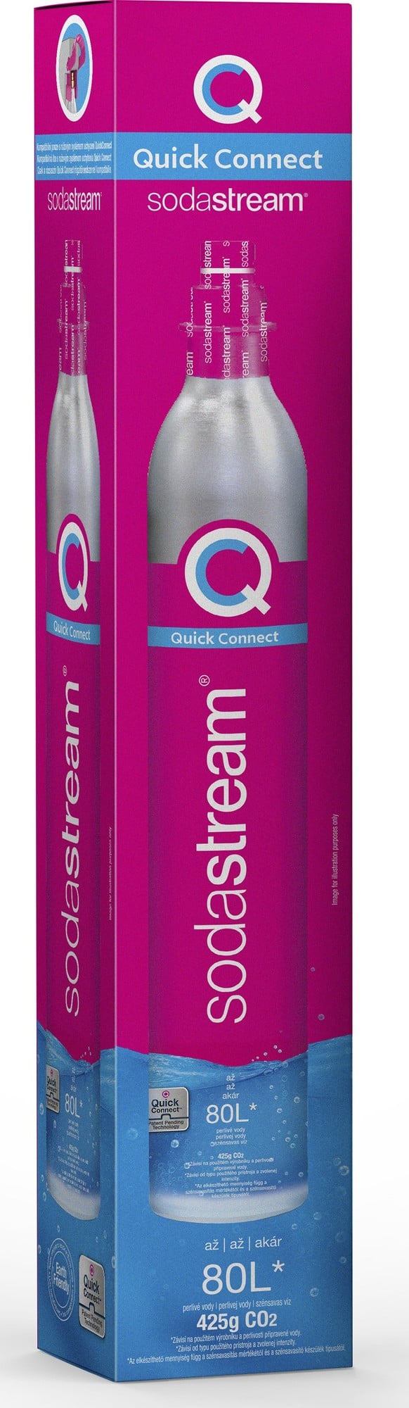 Sodastream CY CQC CO2 tartalék gázpatron új generációs, pattintós készülékhez