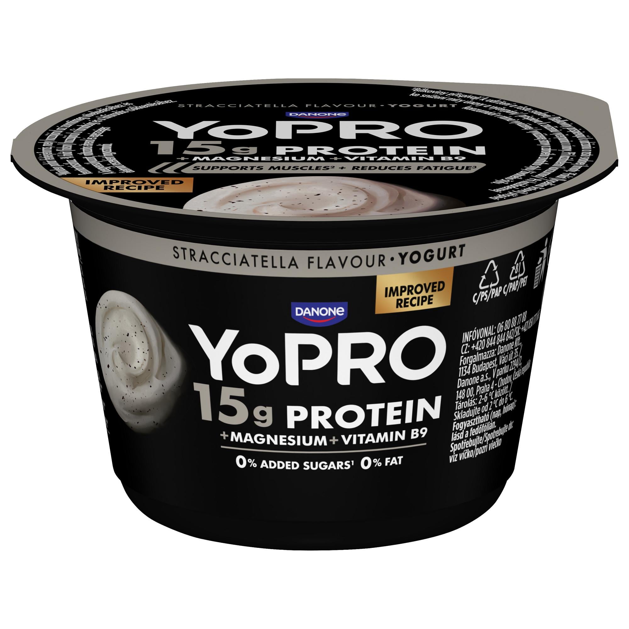 YoPRO Sztracsatellaízű sovány joghurt, magnéziummal és folsavval