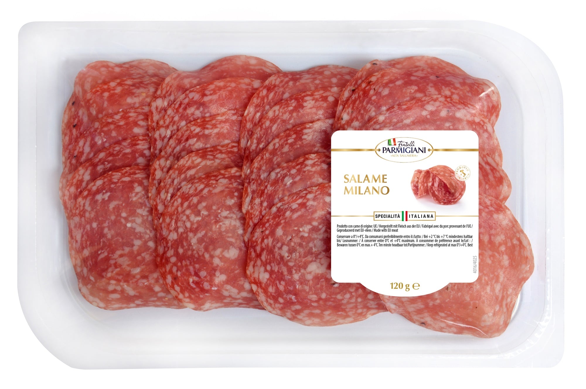Fratelli Parmigiani Salame Milano szeletelt
