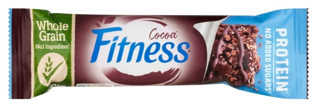 Nestlé Fitness kakaós gabonapehely-szelet proteinnel