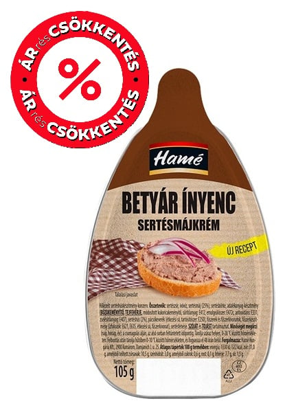 Hamé ínyenc sertésmájkrém Betyár
