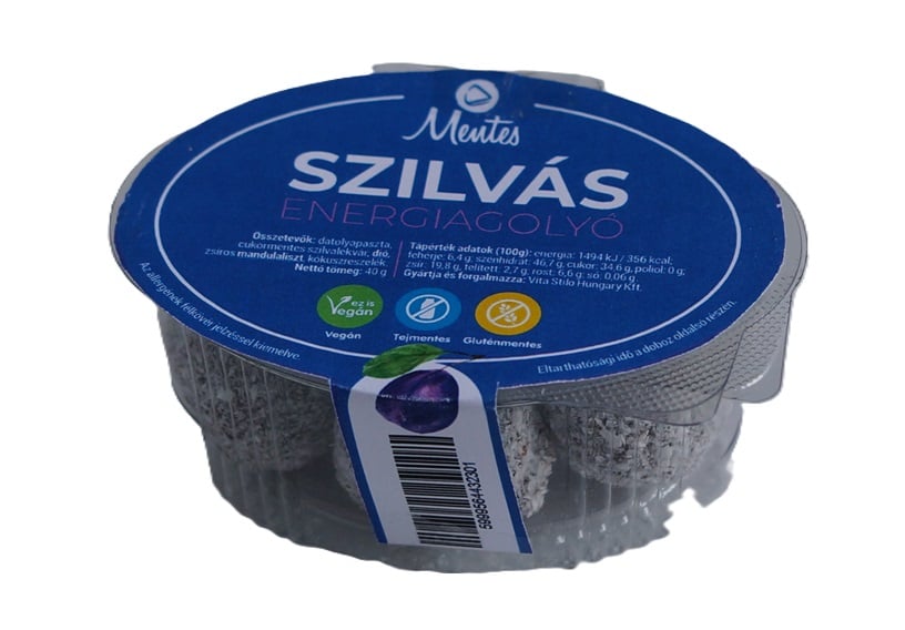 Mentes szilvás energiagolyó