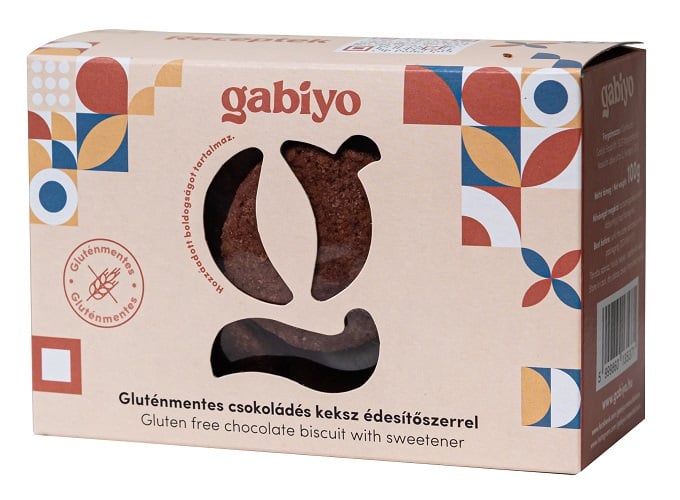 Gabiyo Gluténmentes Keksz - Étcsokoládés (hozzáadott cukor nélkül)