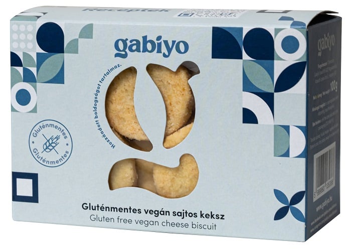 Gabiyo Gluténmentes Keksz - Vegán sajtos (hozzáadott cukor nélkül)