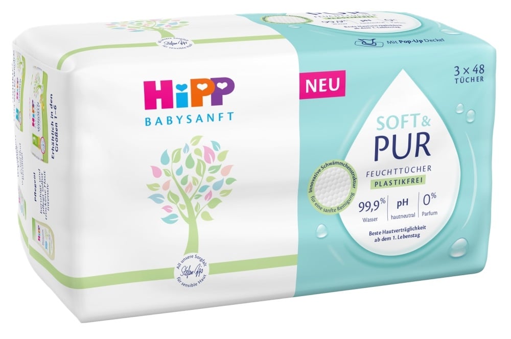 HiPP Babysanft Soft & Pure nedves törlőkendő