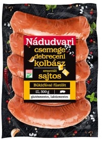 Nádudvari Csemege debreceni sertés kolbász, Ementáli sajtos