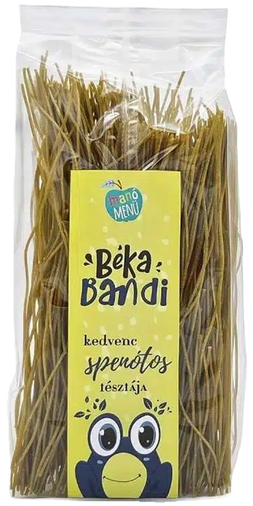 ManóMenü Béka Bandi Zöldséges spagetti tészta spenótos