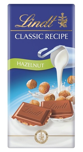 Lindt Classic Recipe mogyorós tejcsokoládé