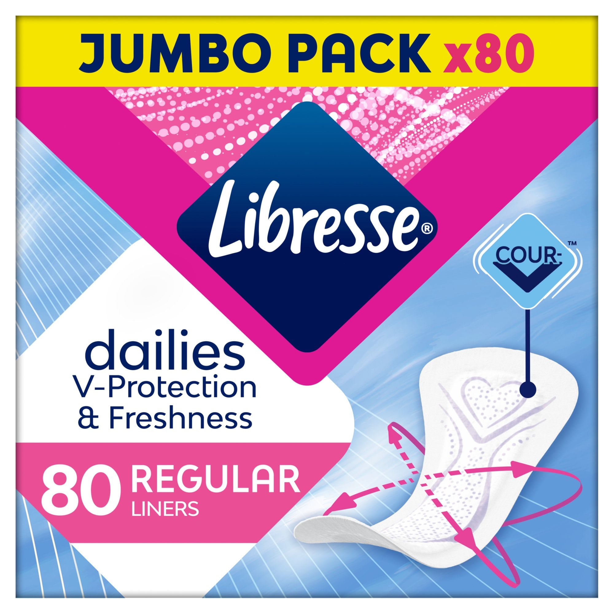 Libresse Dailies Fresh & Protect Regular tisztasági betét