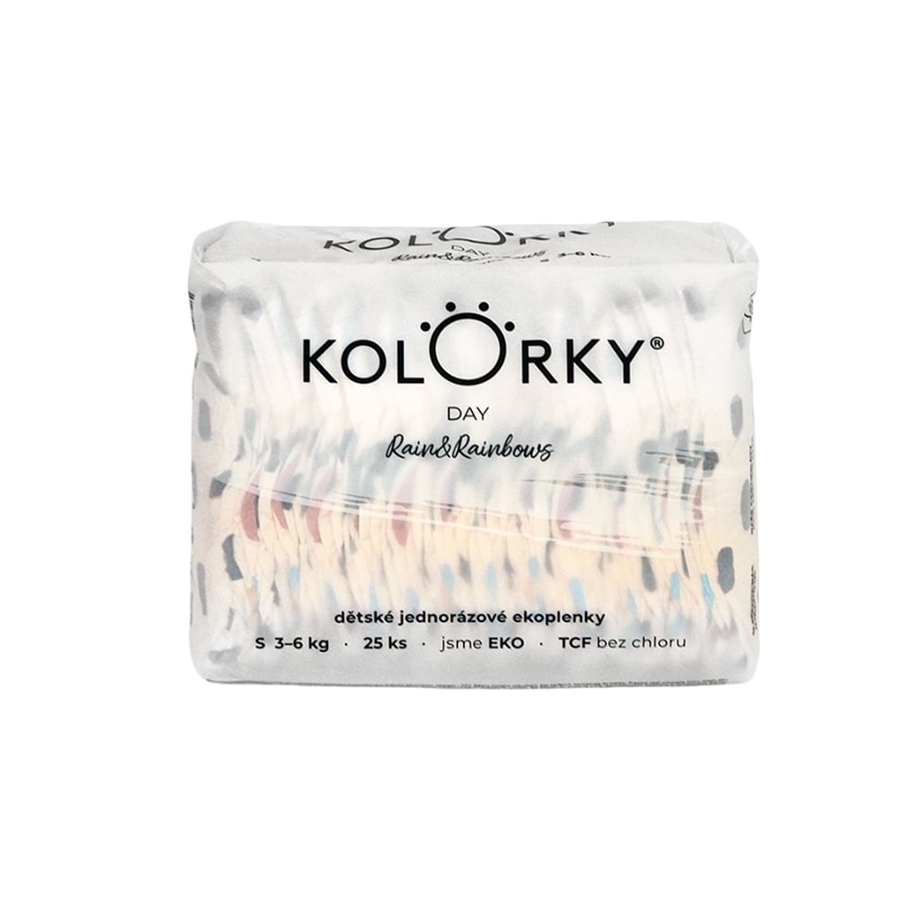 Kolorky Day Eső&Szivárvány Öko pelenka XL (12-16kg) 5-ös méret