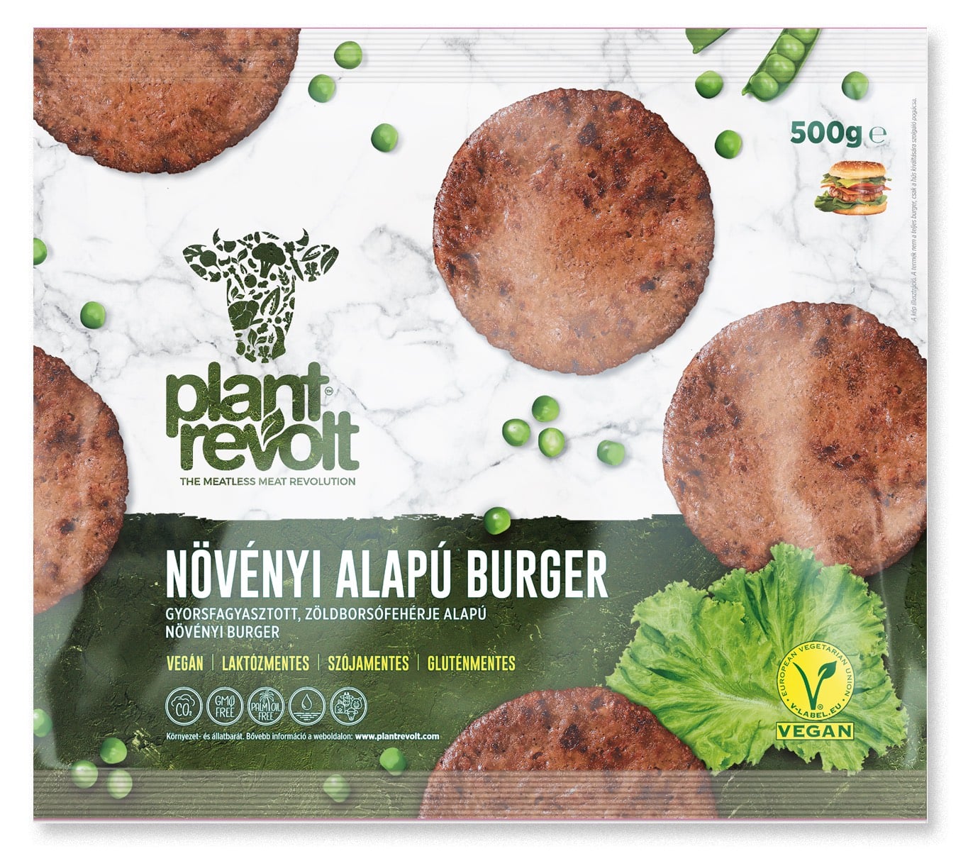 Plant Revolt növényi alapú burger