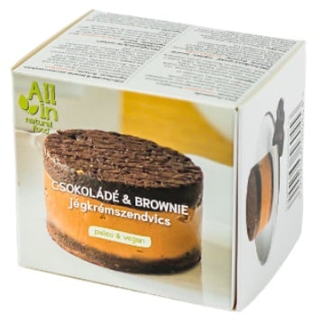 All in Natural Food Csokoládé és brownie jégkrémszendvics