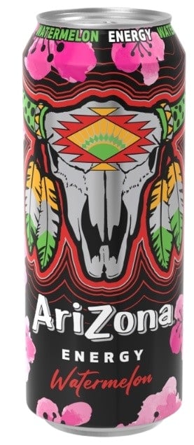 AriZona ENERGY Görögdinnye ízű herbal energiaital zöld tea kivonattal, koffeinnel, vitaminokkal