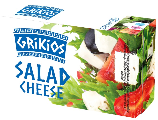 Grikios Sólében érlelt zsíros lágy sajt salátához