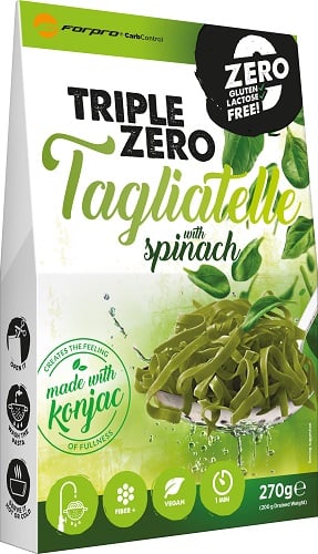 FORPRO Triple Zero Konjac tészta Tagliatelle spenótos