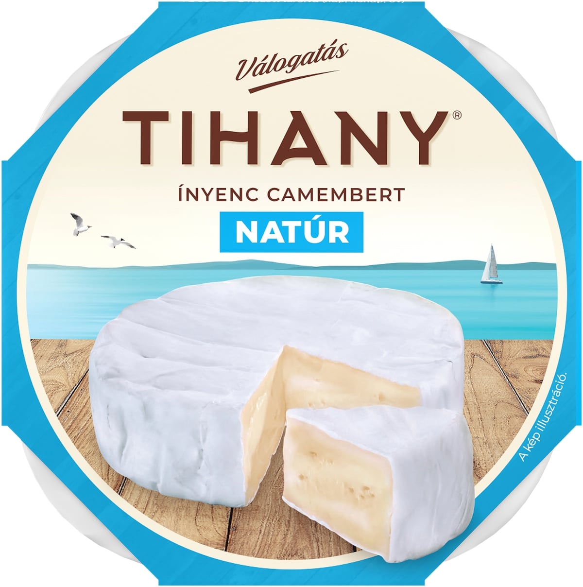 Tihany Ínyenc natúr camembert sajt