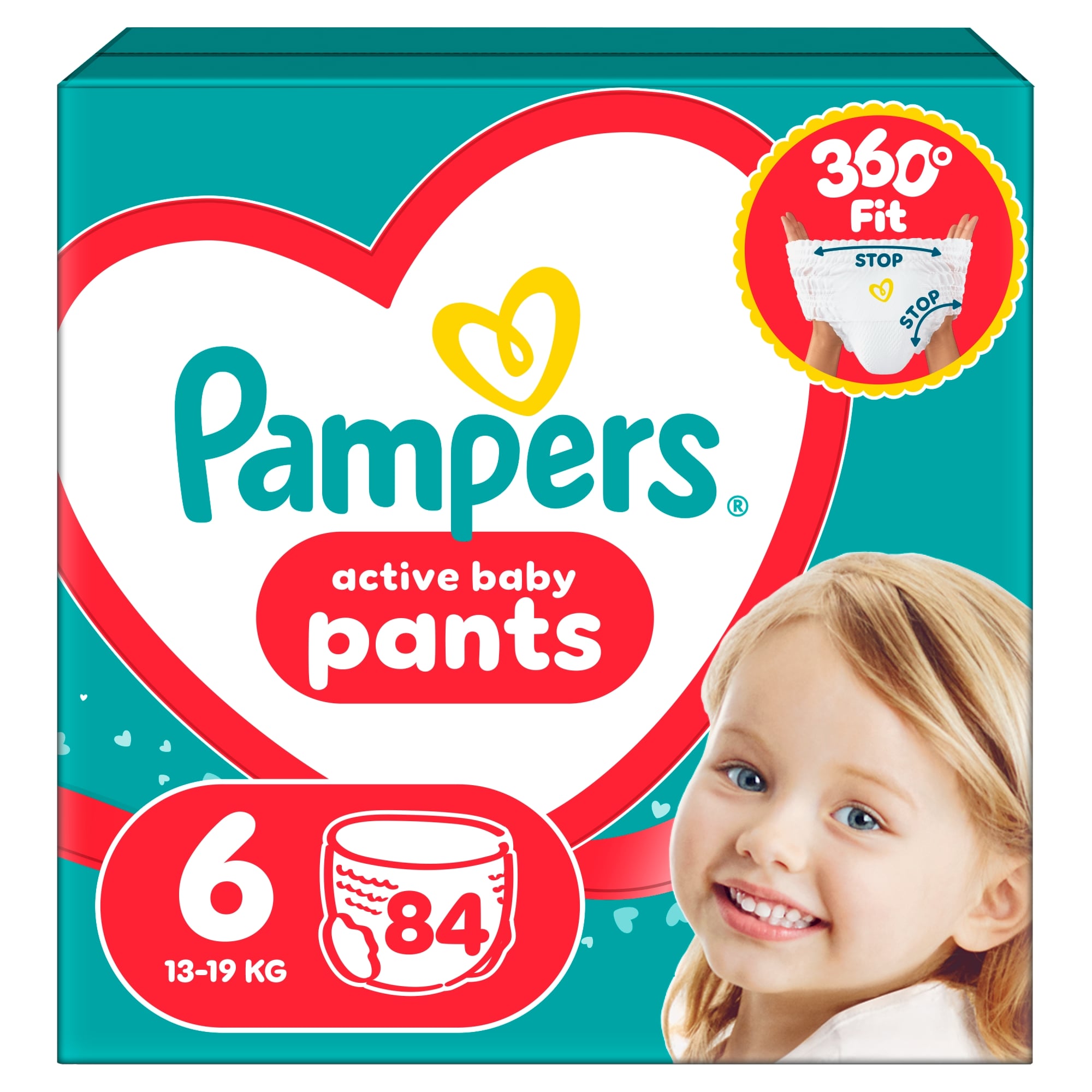 Pampers Active Baby Pants Bugyipelenka, Méret: 6 (13-19 kg) 84 db