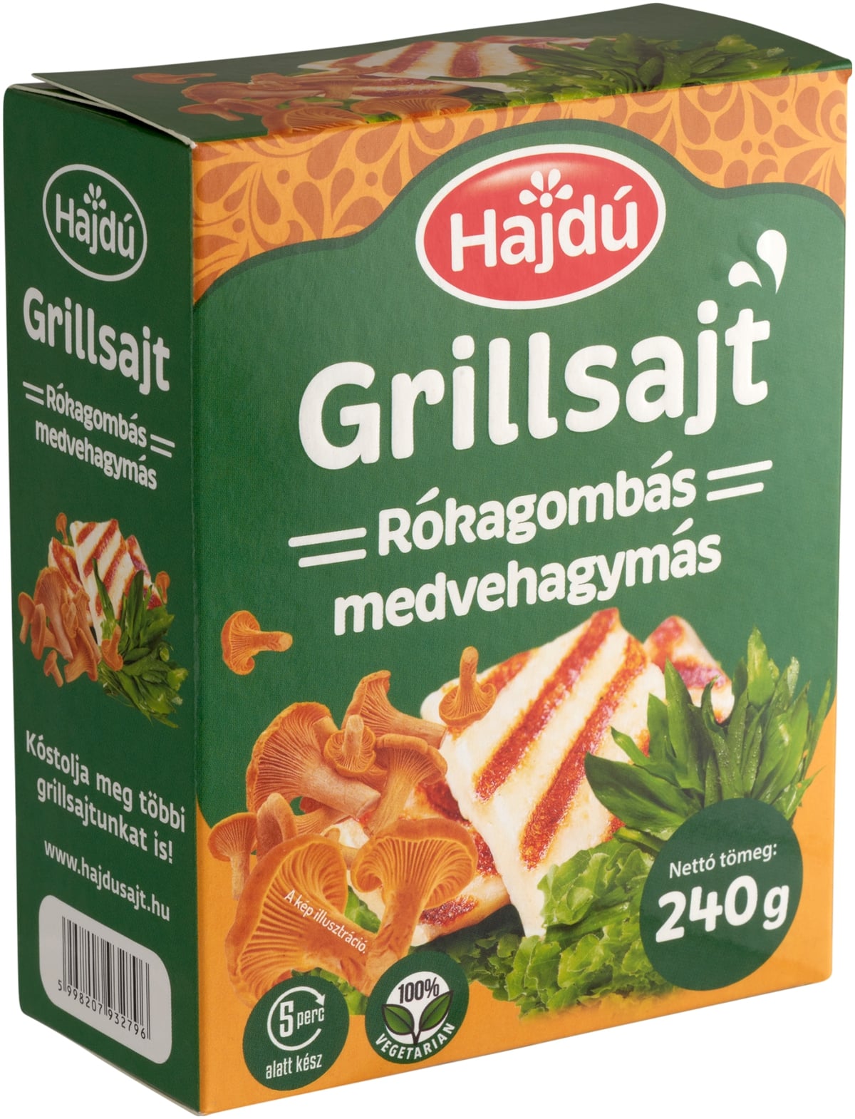 Hajdú Rókagombás-medvehagymás grillsajt