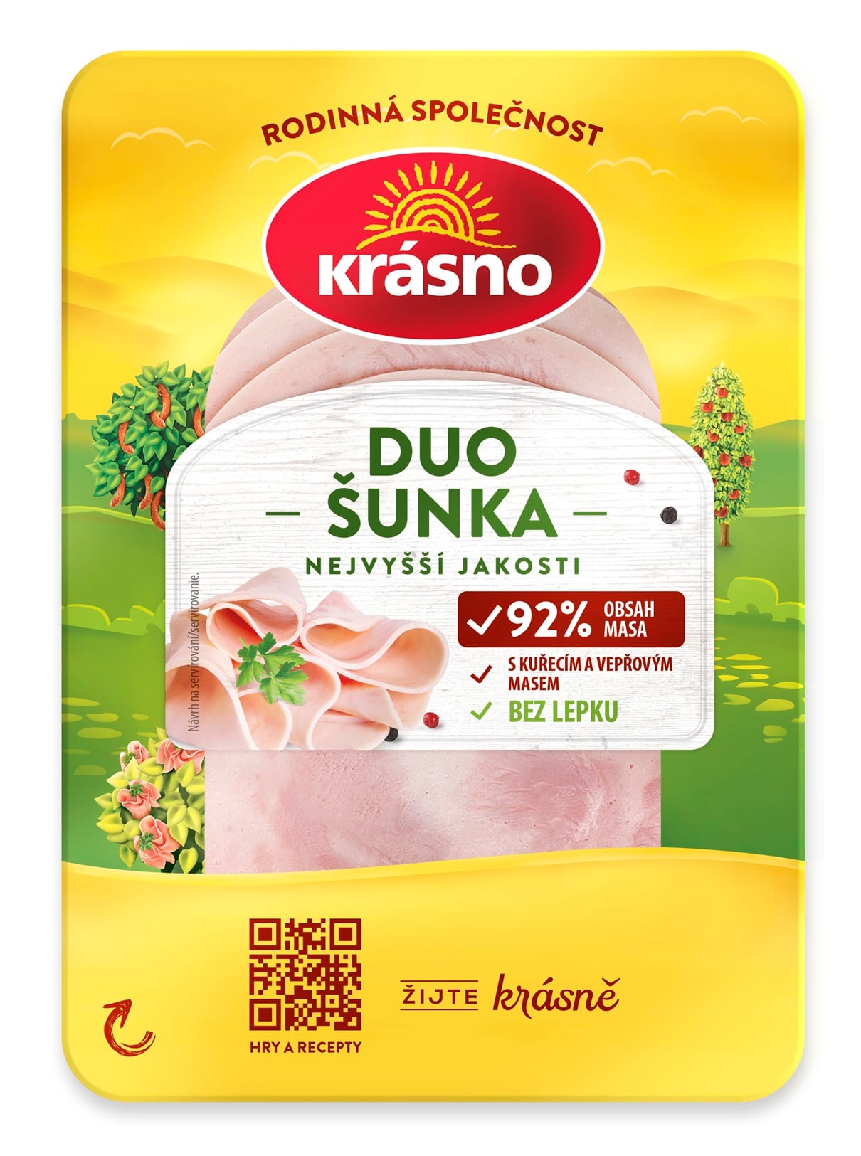 Krasno Szeletelt duó csemege csirkemell-, és sertés hússal