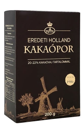 Tutti Eredeti Holland kakaópor 20-22 % kakaóvaj tartalommal