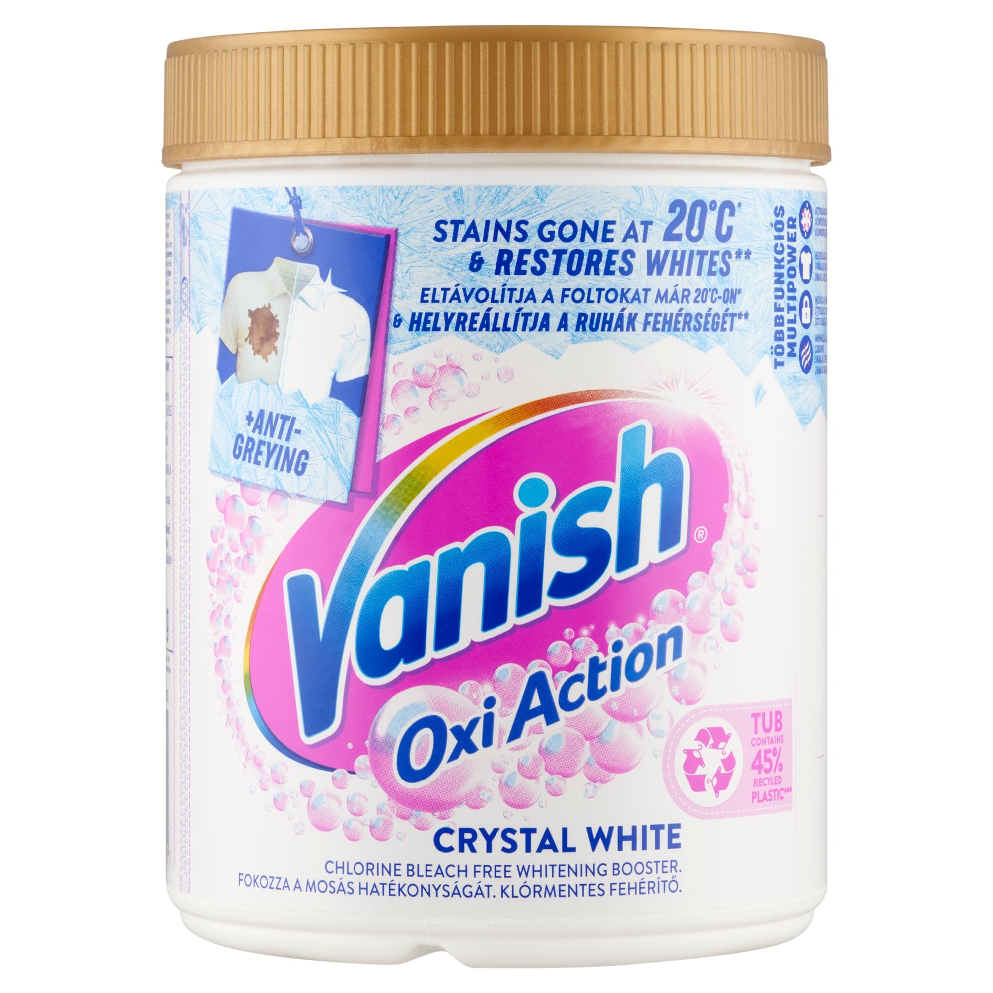 Vanish Oxi Action Folteltávolító és fehérítő Por