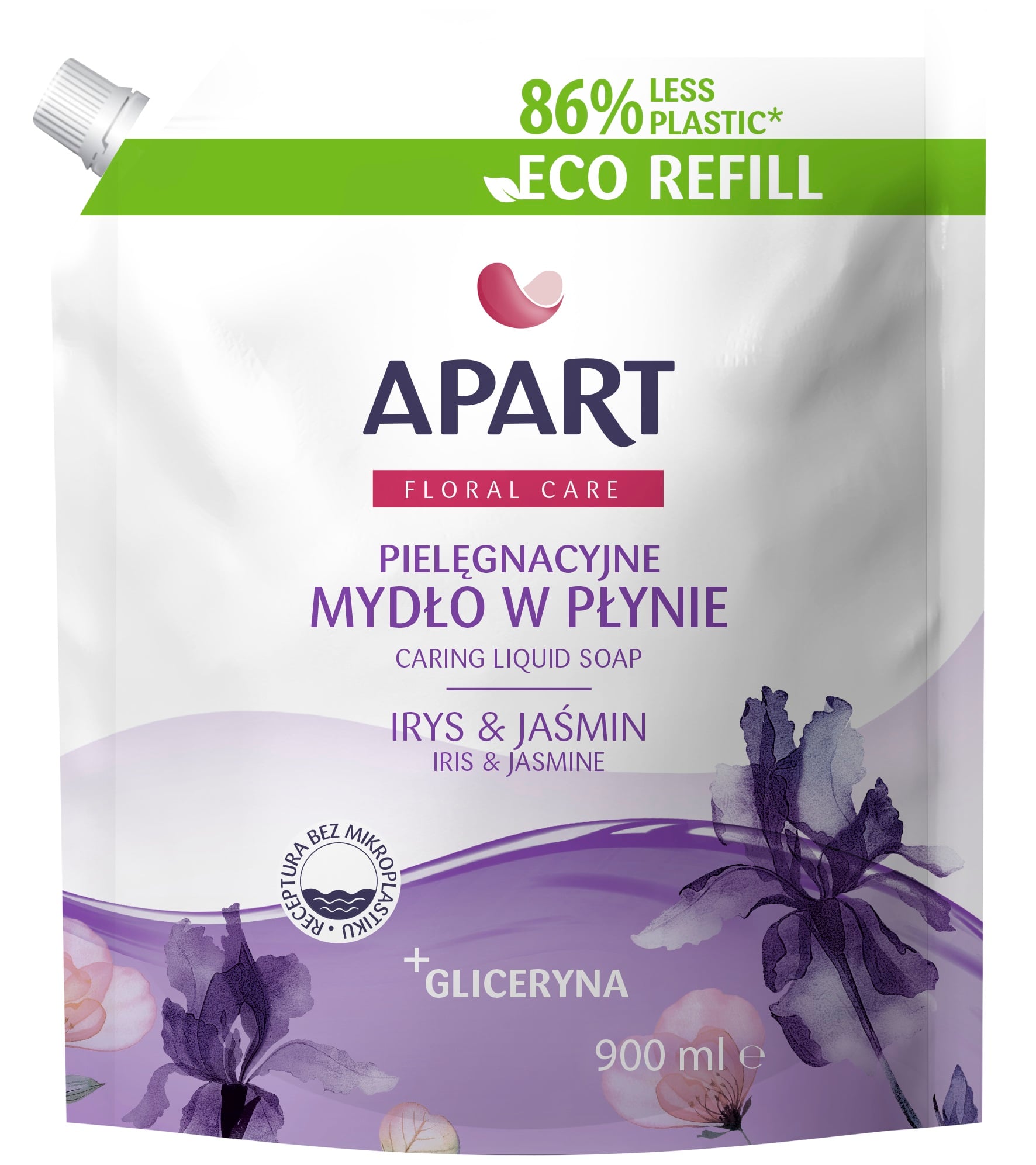 Apart preBIOtic folyékony szappan utántöltő, Iris & Jasmine