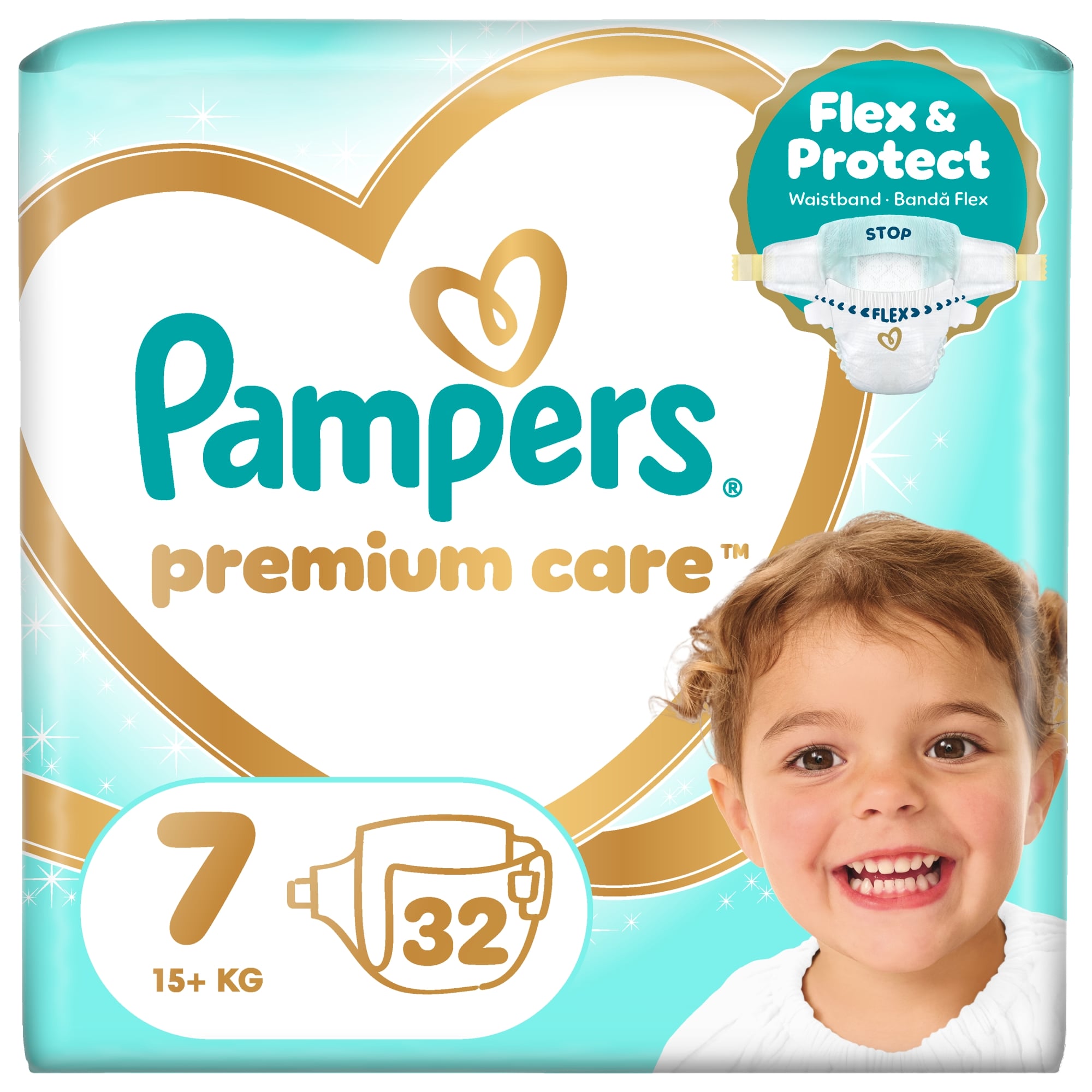 Pampers Premium Care Pelenka, Méret: 7 (15+ kg) 32 db