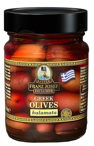 FJK Fekete kalamata olivabogyó, sós lében