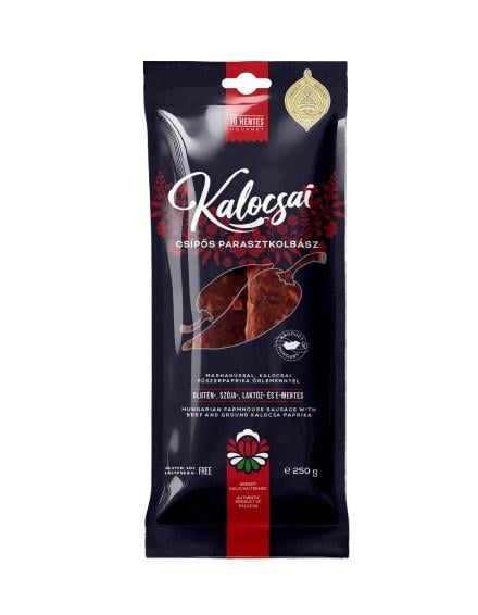 Kalocsai Parasztkolbász marha hússal csípős