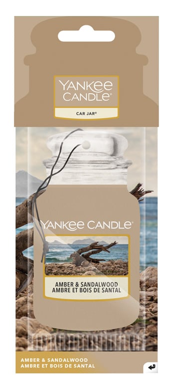 Yankee Candel akasztós autó illatosító lap /Ámbra és szantálfa illatú