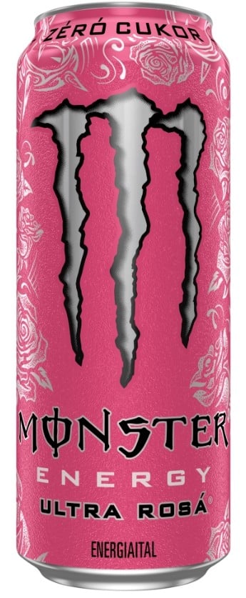 Monster Energy Ultra Rosá szénsavas ital koffeinnel és édesítőszerekkel