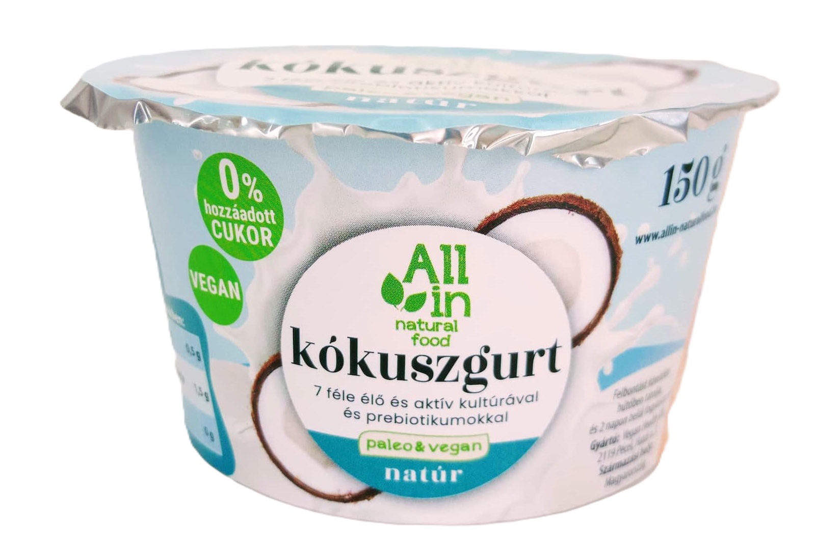 All in Natural Food natúr kókuszgurt