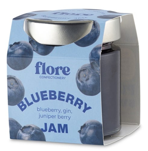 Flore Confectionery áfonya lekvárral gin-nel és borókabogyóval