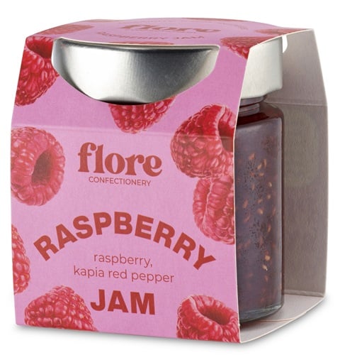 Flore Confectionery málna lekvár kápia paprikával