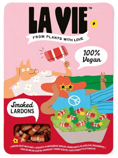 La Vie Füstölt növényi alapú bacon jellegű kockák  (2x75g)