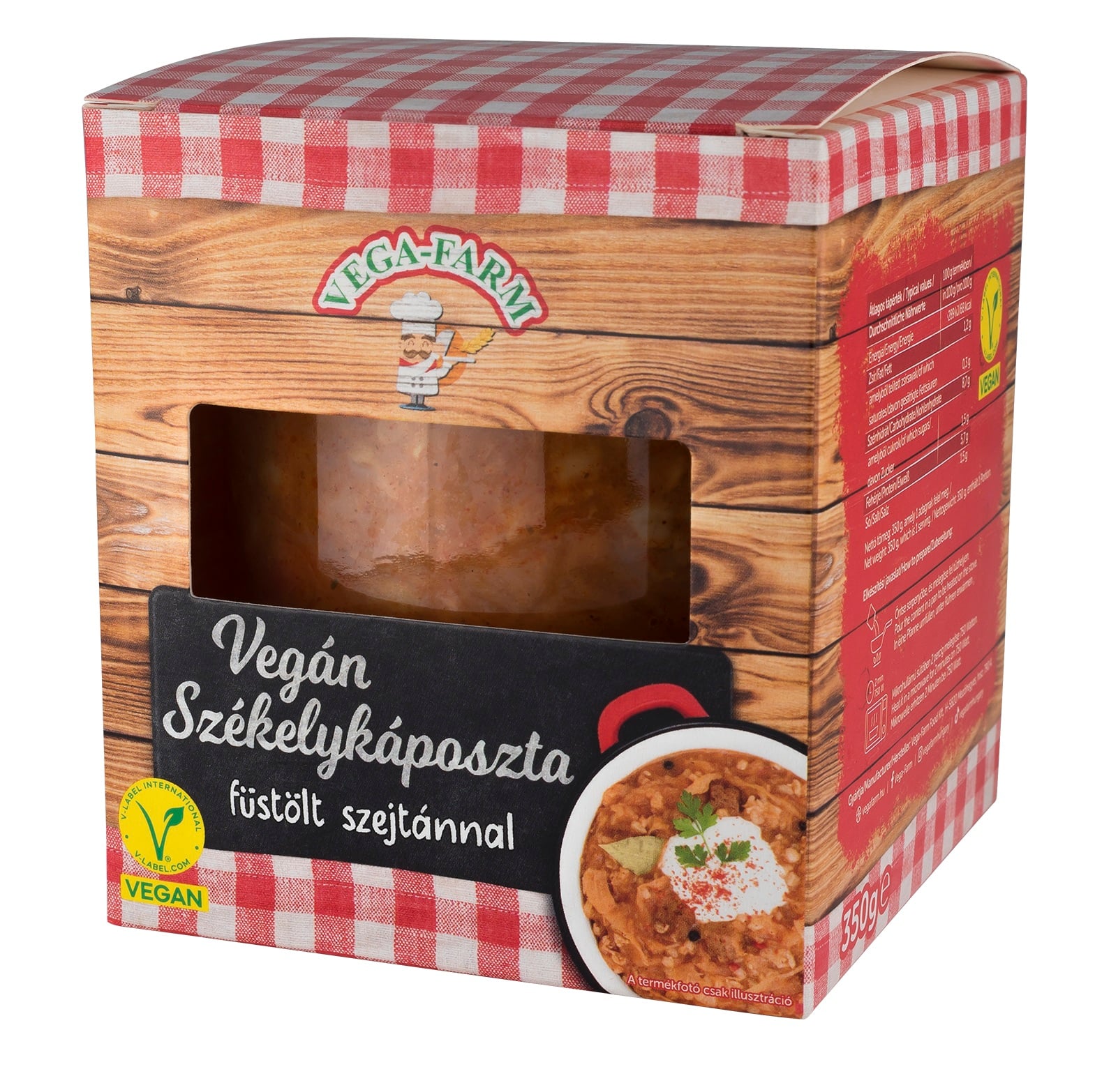 Vega-Farm Vegán Székelykáposzta füstölt szejtánnal