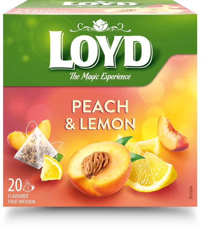 Loyd piramis filteres tea Barack-Citrom ízű
