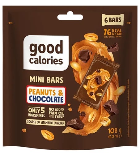 Good Calories Mini mogyoró&csokoládé ízű szeletek