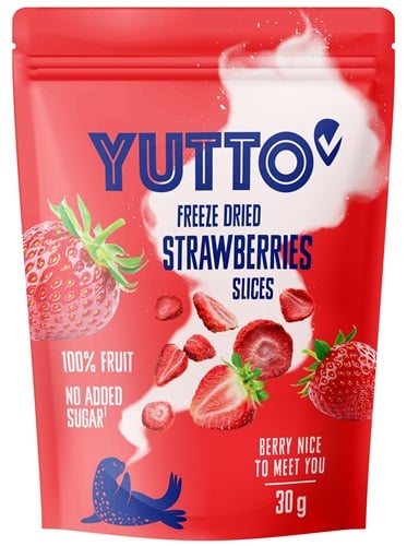 Yutto Fagyasztva szárított eper szeletek