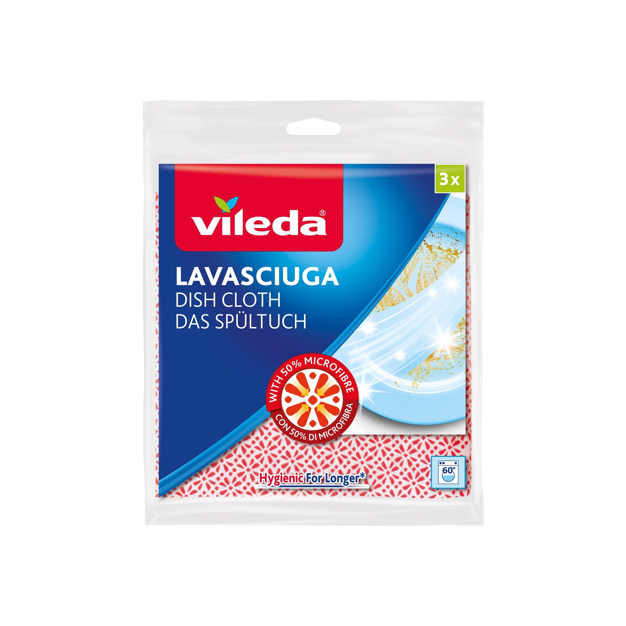 Vileda Mosogatókendő 50% mikroszállal 3x