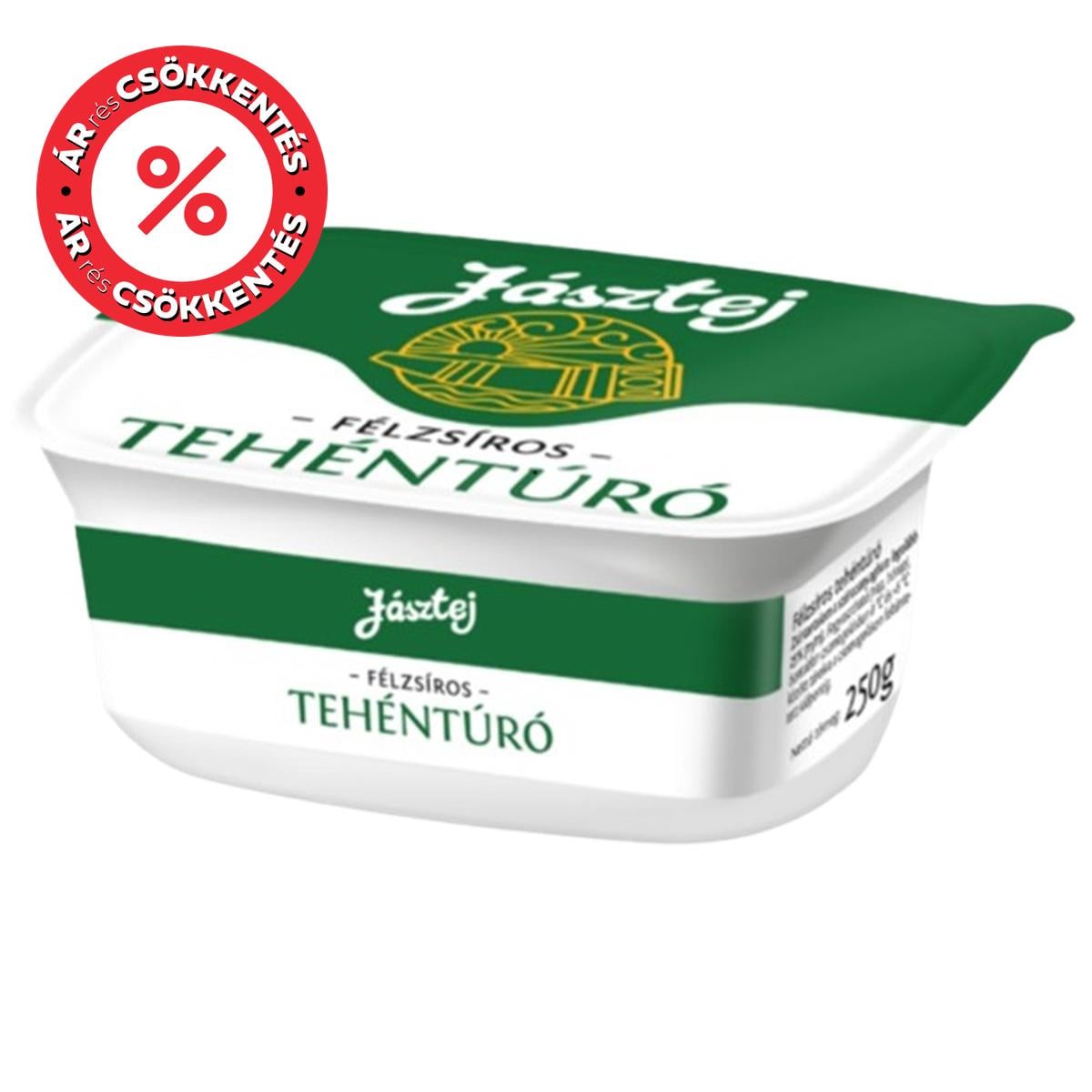 Jásztej félzsíros tégelyes túró