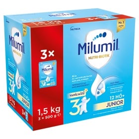 Milumil 3 Vaníliaízű Junior ital 12 hónapos kortól
