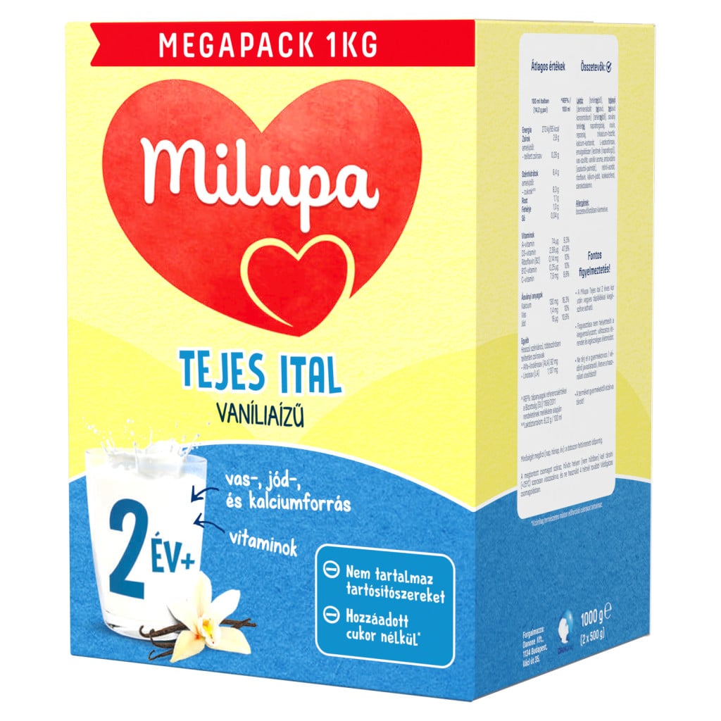 Milupa Tejes ital vaníliaízű 24hó+  (2X500G)