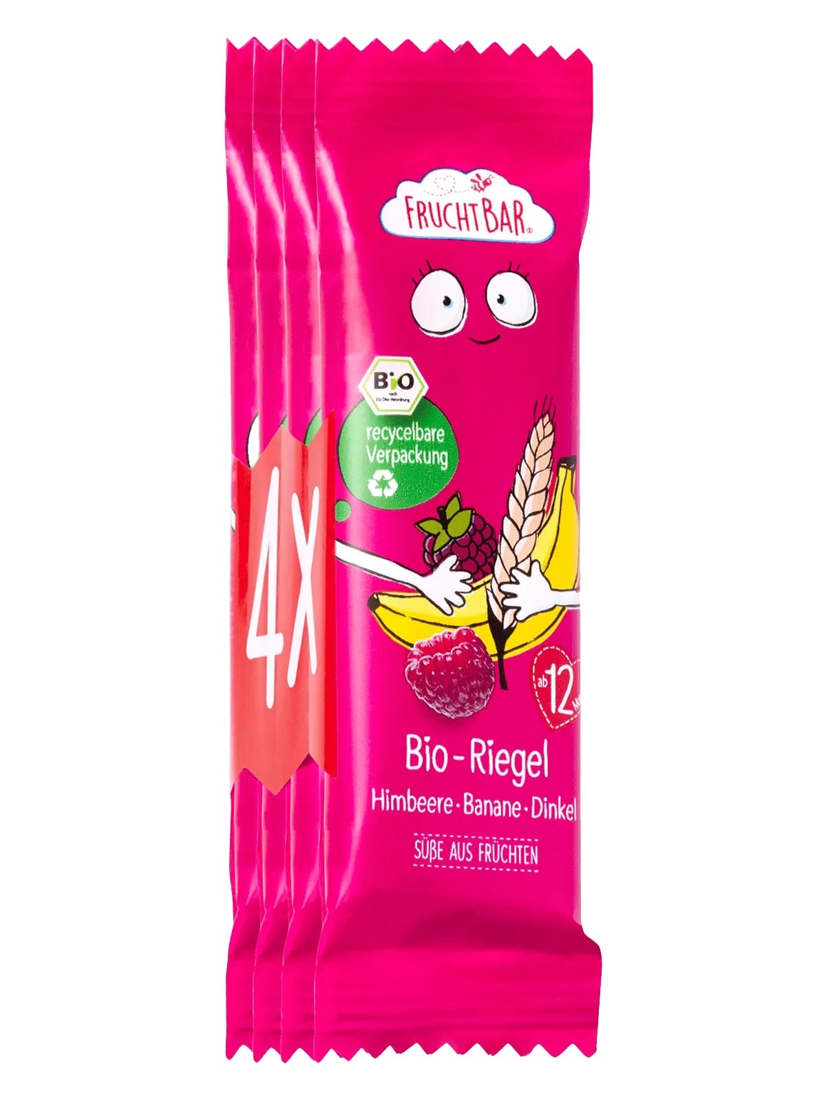 Fruchtbar BIO Tönköly zabszelet - Málna · Banán 12hónapos kortól (4x23g)
