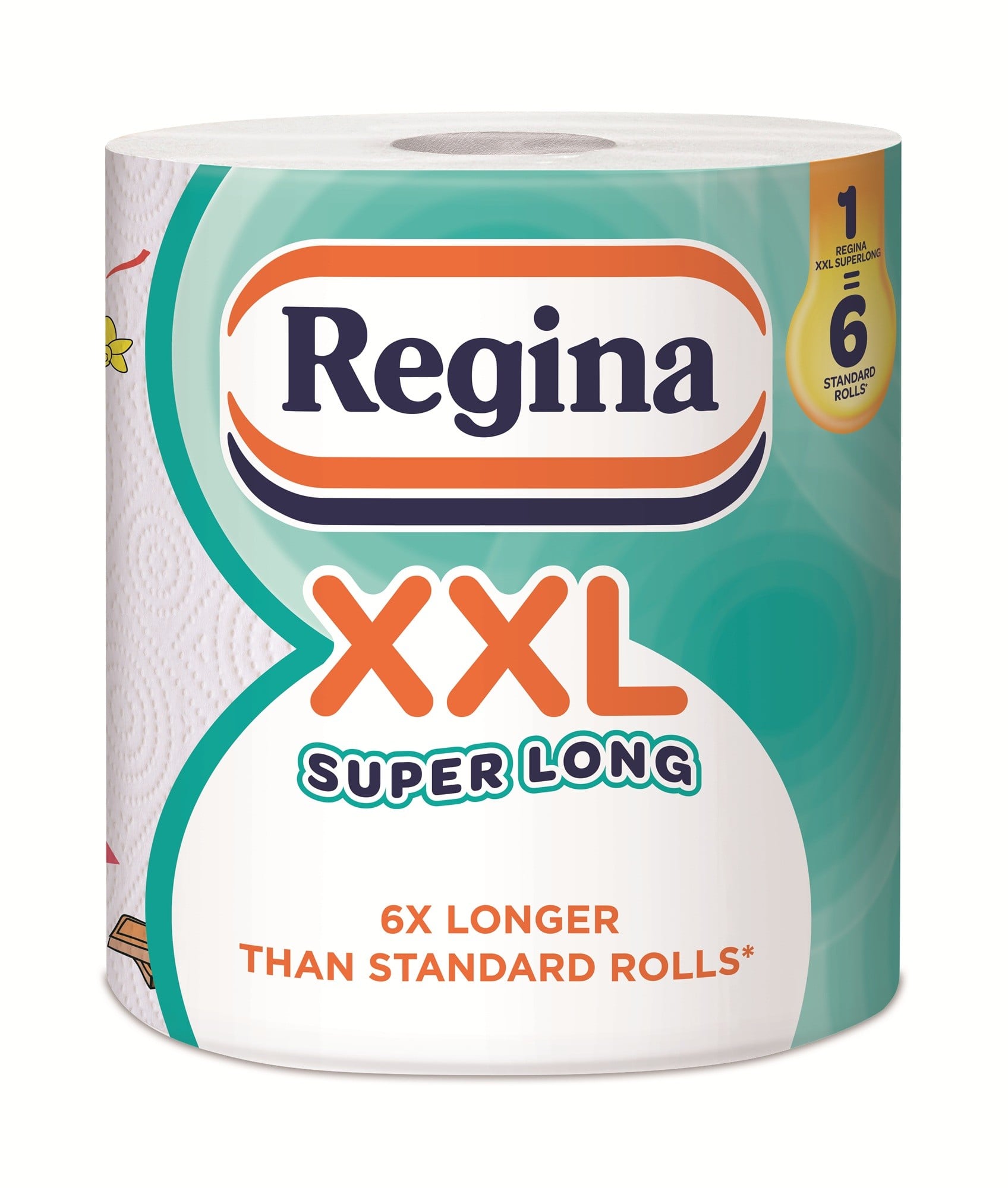 Regina XXL Super Long 1 tekercses, 2 rétegű, mintás papírtörlő