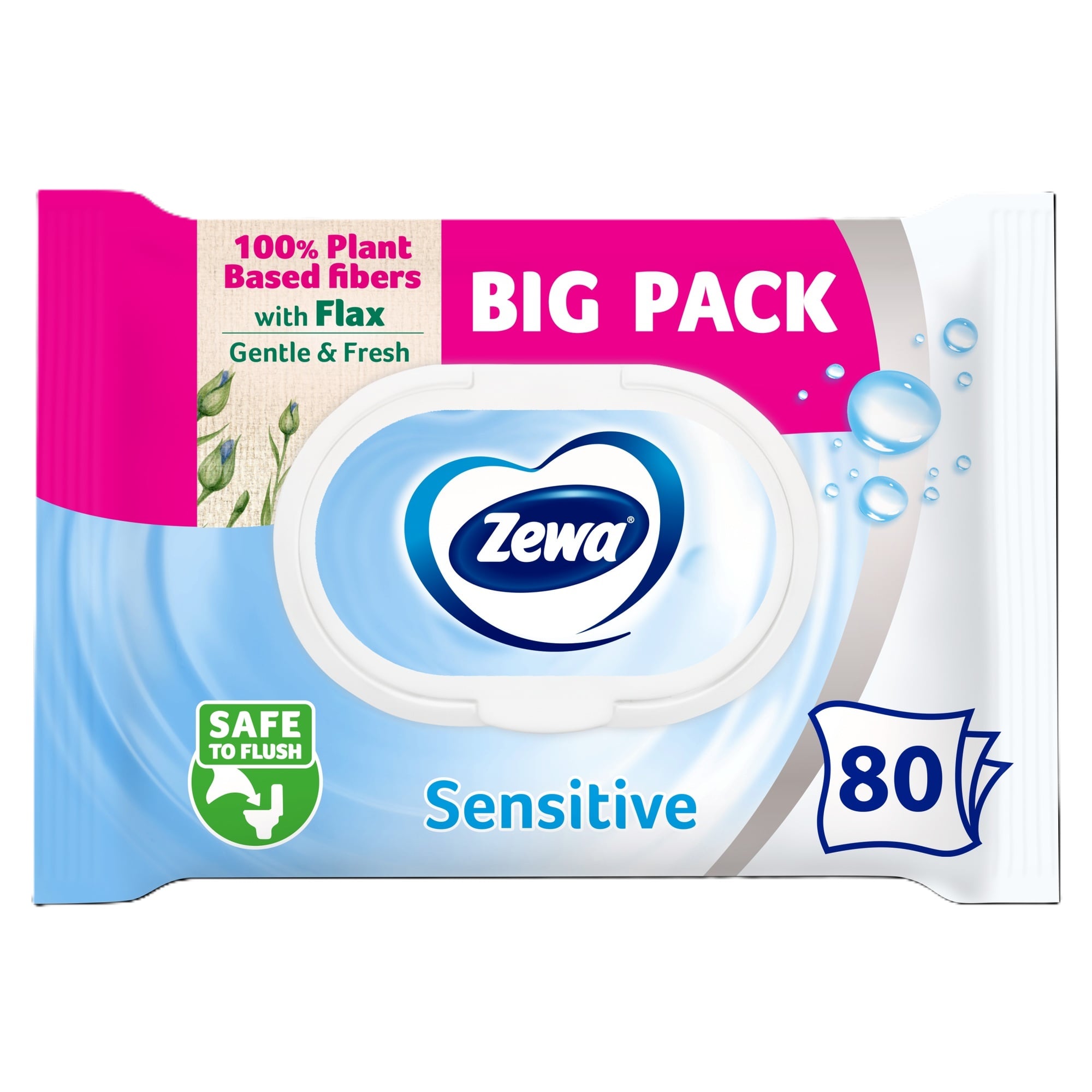 Zewa Sensitive nedves toalettpapír Bigpack 80 db