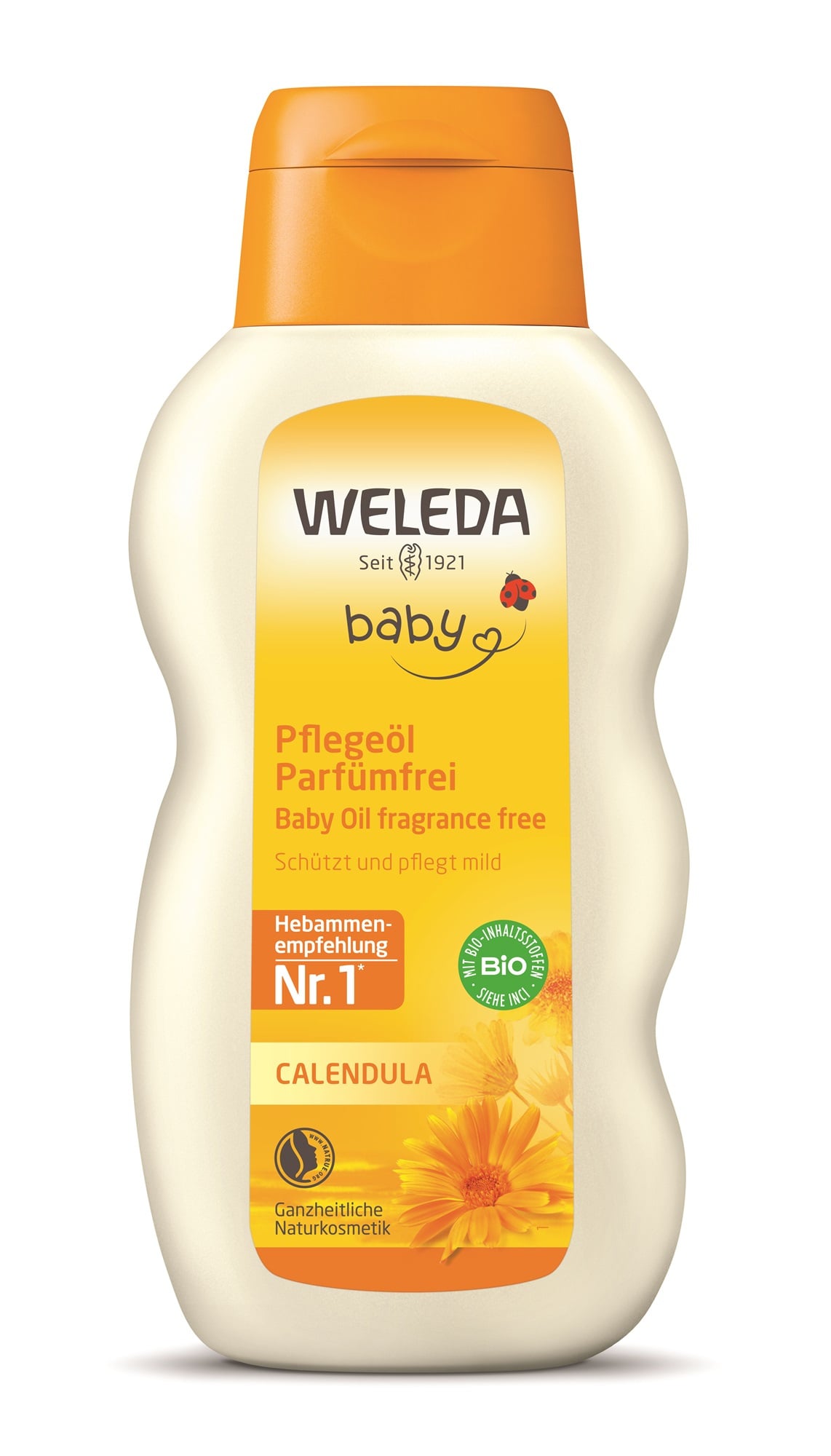 Weleda Baby Bio körömvirágos illatanyagmentes natúr babaápoló olaj