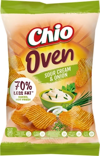 Chio Oven Kemencében sütött hagymás-tejfölös ízű burgonyachips